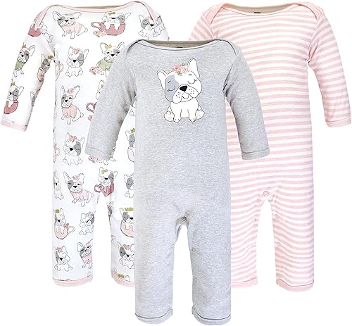 Hudson Baby - Enterizos de algodón para niñas bebés