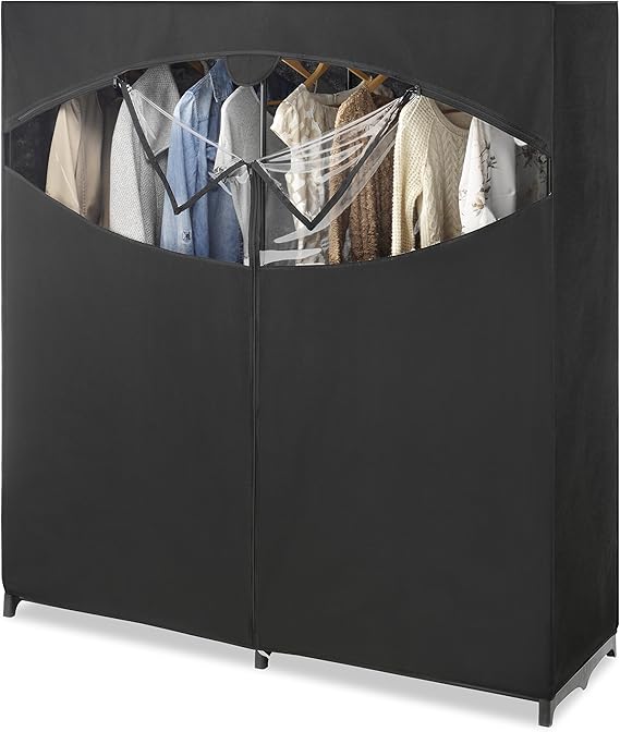 Whitmor Portable Wardrobe Clothes Storage Organizer Closet with Hanging
