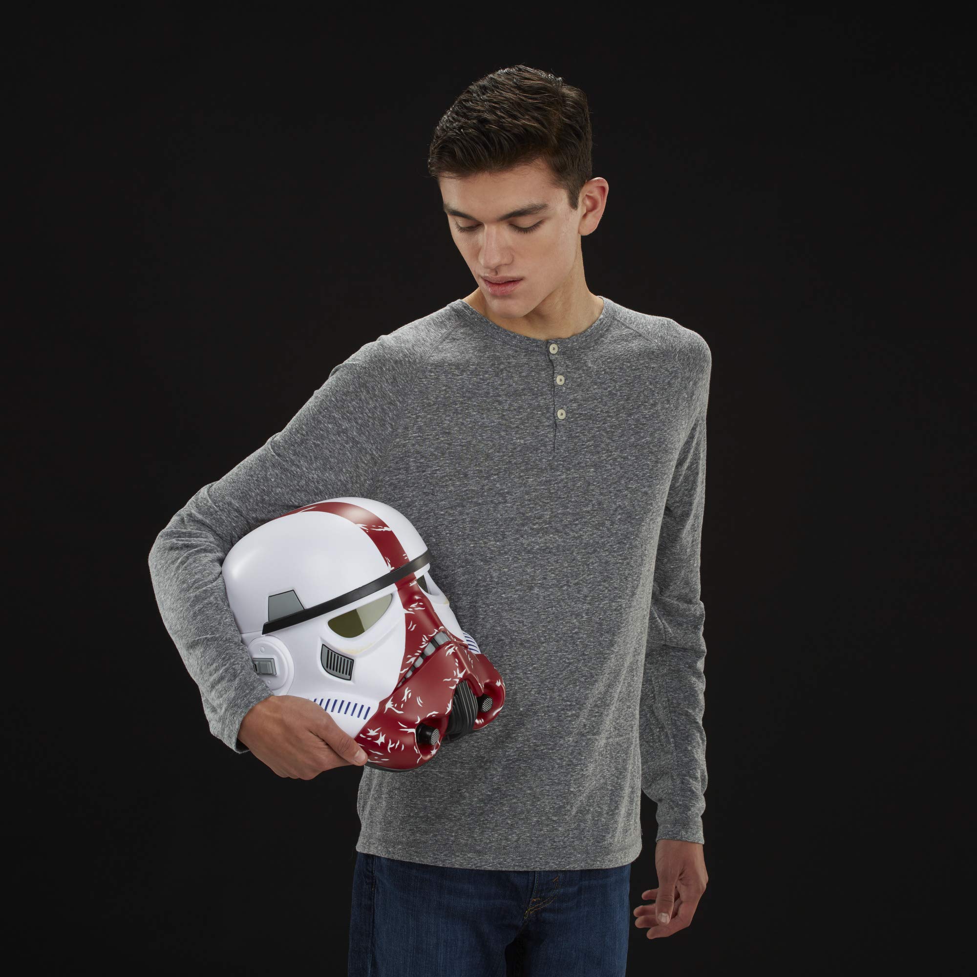 Amazon.com: Star Wars Black INCINERATOR Trooper Electronic Helmet : Toys \u0026  Games