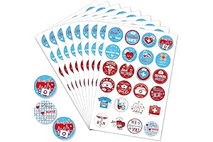 JUNEBRUSH Nurses Appreciation 672 Pcs Round Stickers
