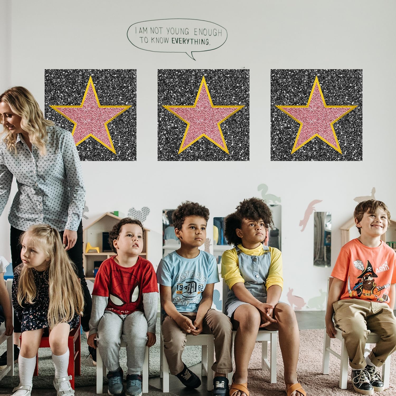 Starboling 25Pcs Movie Star Sticker Decorations,Star Movie Theme Party Decorations,Red Carpet Oscar Party Decorations,Hollywood Party Decorations - Image 5