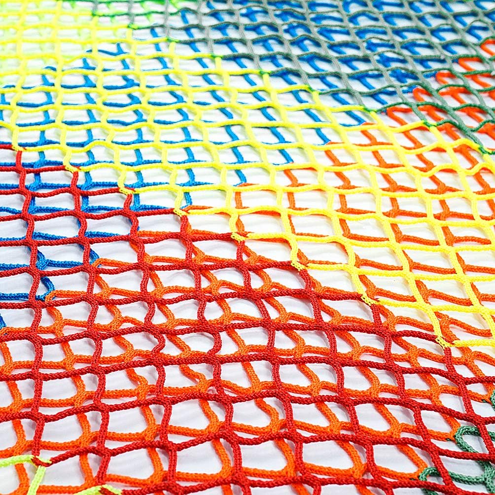 Aoneky Polyester 6.5' x 9.8' / 14.5' x 9.8' Playground Net - Kids Safety Net for Climbing Monkey Bar (9.8' x 9.8')