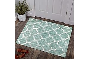 Lahome Moroccan Washable Kitchen Rug - 2x3 Small Non-Slip Entry Rugs for...