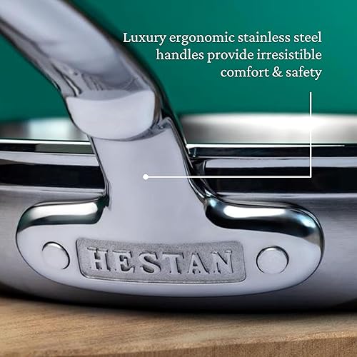 Vista 29 de Hestan ProBond Forged - Sartén profesional de acero inoxidable, 12.5 pulgadas, compatible con inducción