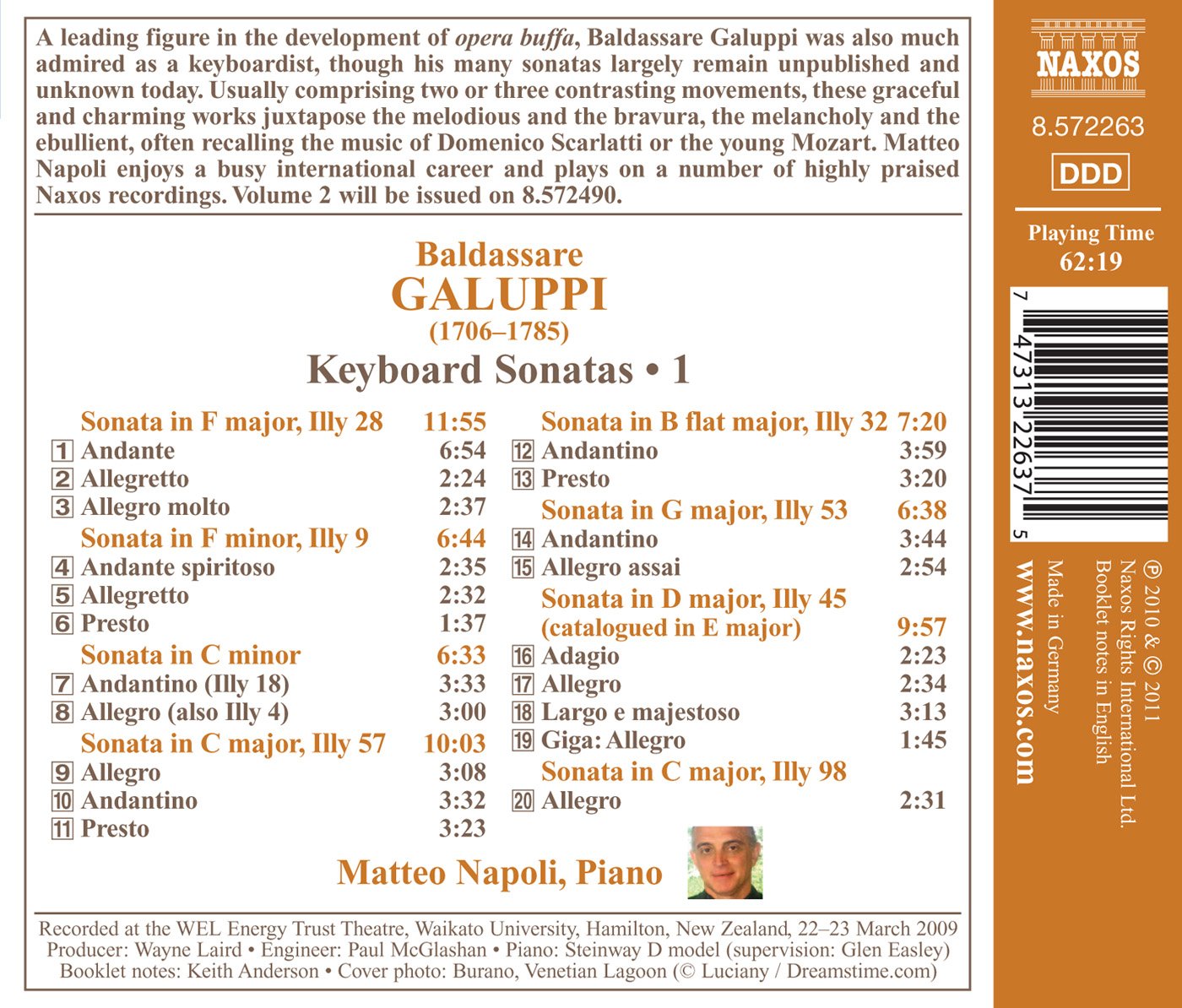 Keyboard Sonatas Vol. 1
