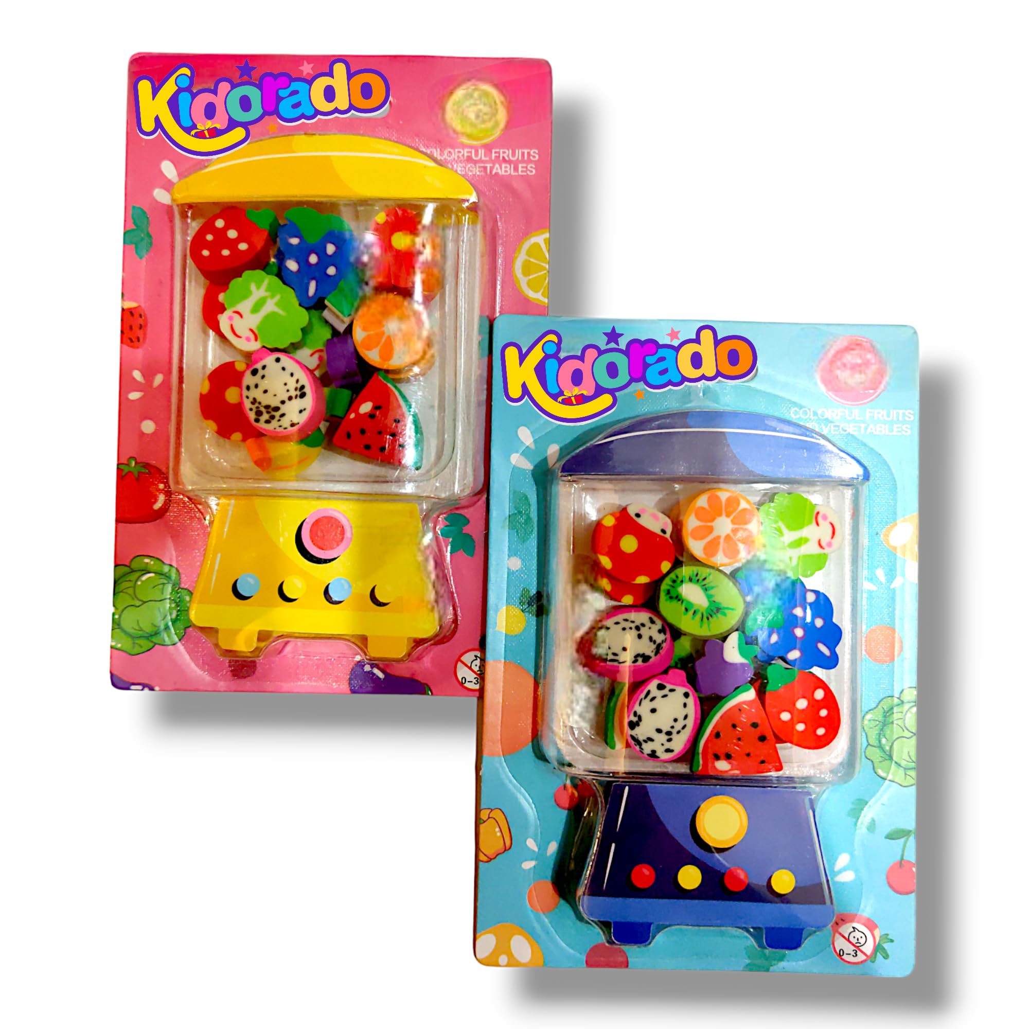 Kidorado - Eraser Set for Kids - Colorful Fruits and Vegetables Theme Rubber School Stationary for Boys & Girls - 18 Unique 3D Erasers | Birthday Gift Idea | Return Gift (2 Sets, Total 36 Erasers) (B0CS6PXMBT) Amazon Price History, Amazon Price Tracker