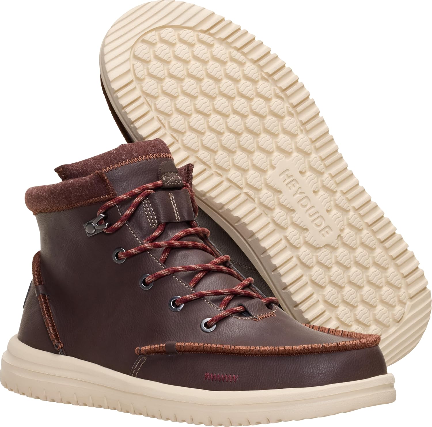 HEYDUDE Men's Bradley Classic Boots | Lightweight, Water-Repellant Men's Pull-On Shoes for Everyday Adventure