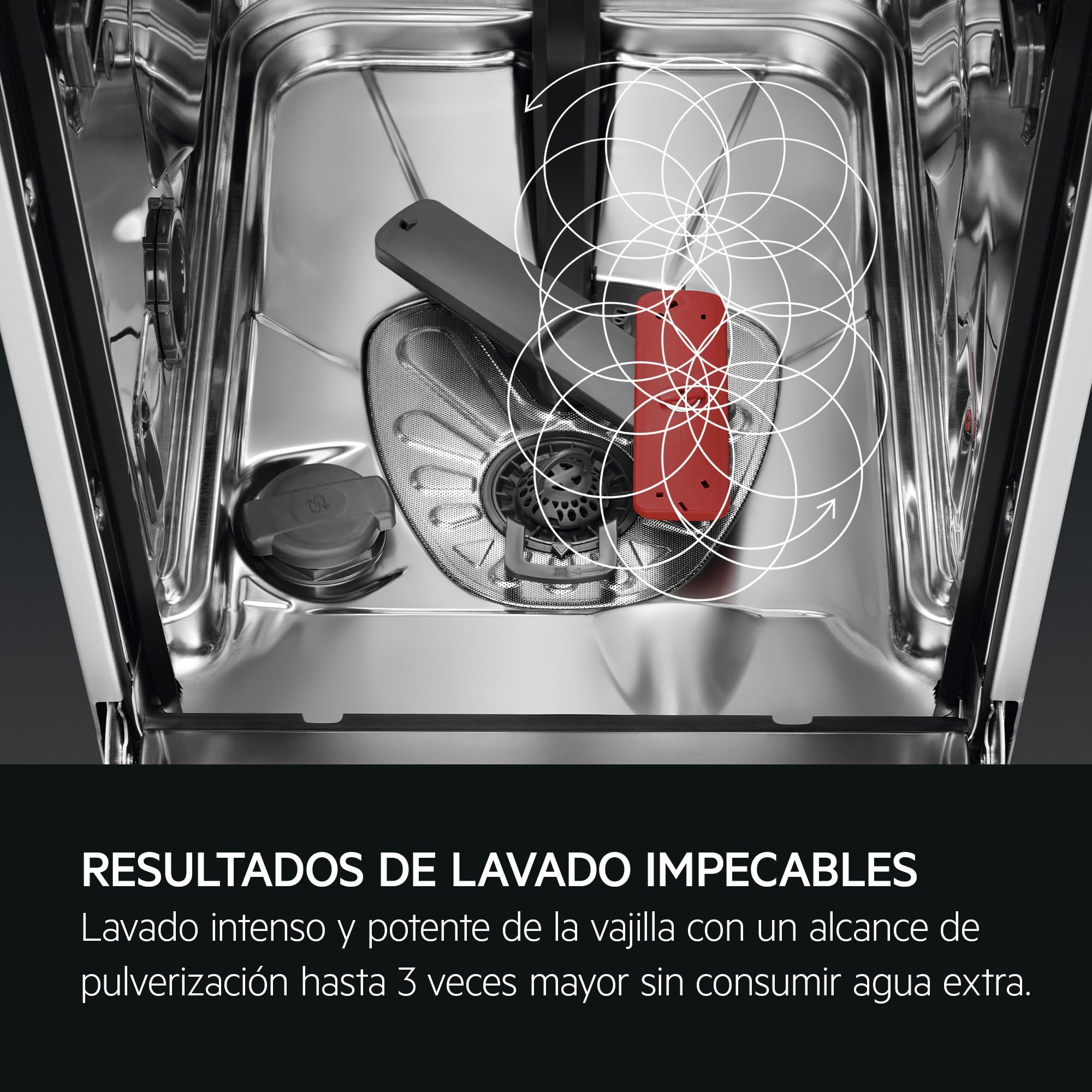 AEG FFB74917ZW Lavavajillas de 60 cm, 14 cubiertos, Sistema AirDry, Display XL, Con 3ª Bandeja para Cubiertos MaxiFlex, Función Extrahigiene, Softspikes, 44 dB(A), Blanco, Clase C