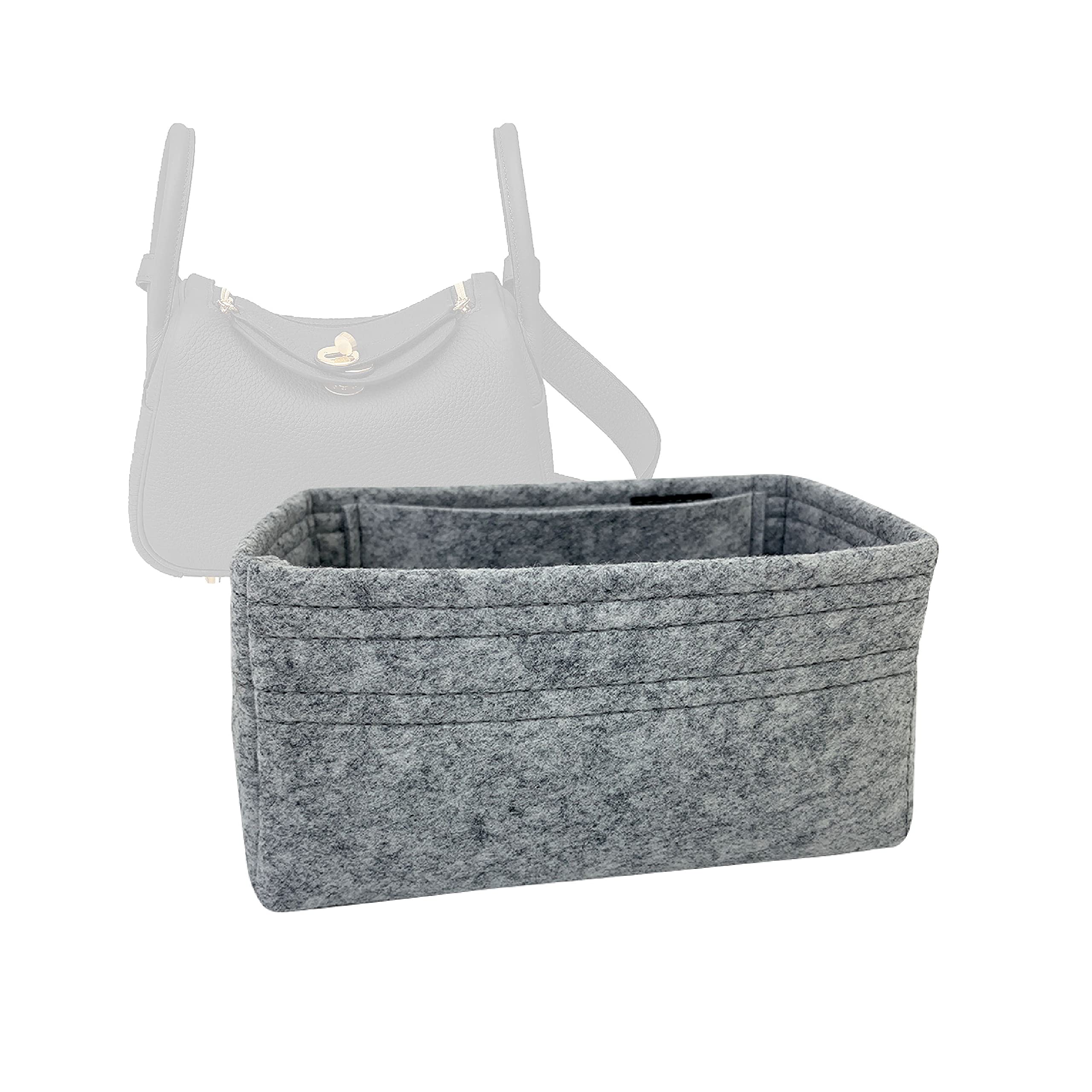 Zoomoni Premium Bag Organizer for Hermes Lindy Mini (Handmade/20 Color Options) [Purse Organiser, Liner, Insert, Shaper]