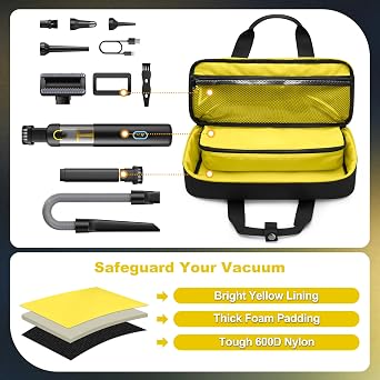 PGmoon Carrying Case – Compatible with Fanttik V8 Apex/V10 Apex Vacuum