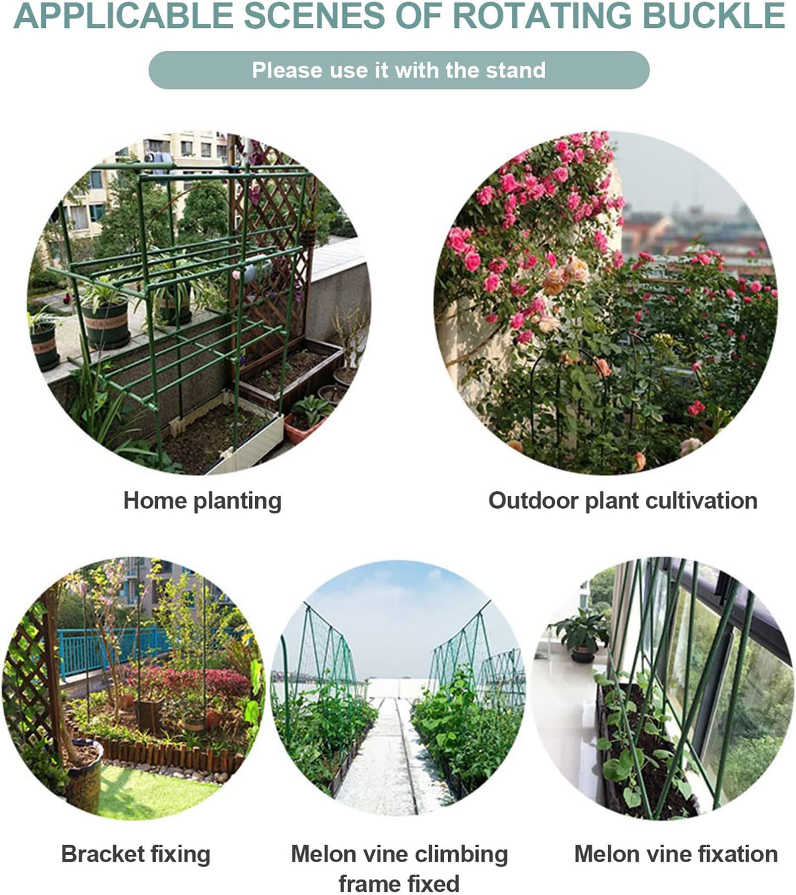 20x Garten-Rankgitter Clips Für Tomatenstäbe – Universal Für 20 Mm Stäbe, Stabile PVC-Verbinder