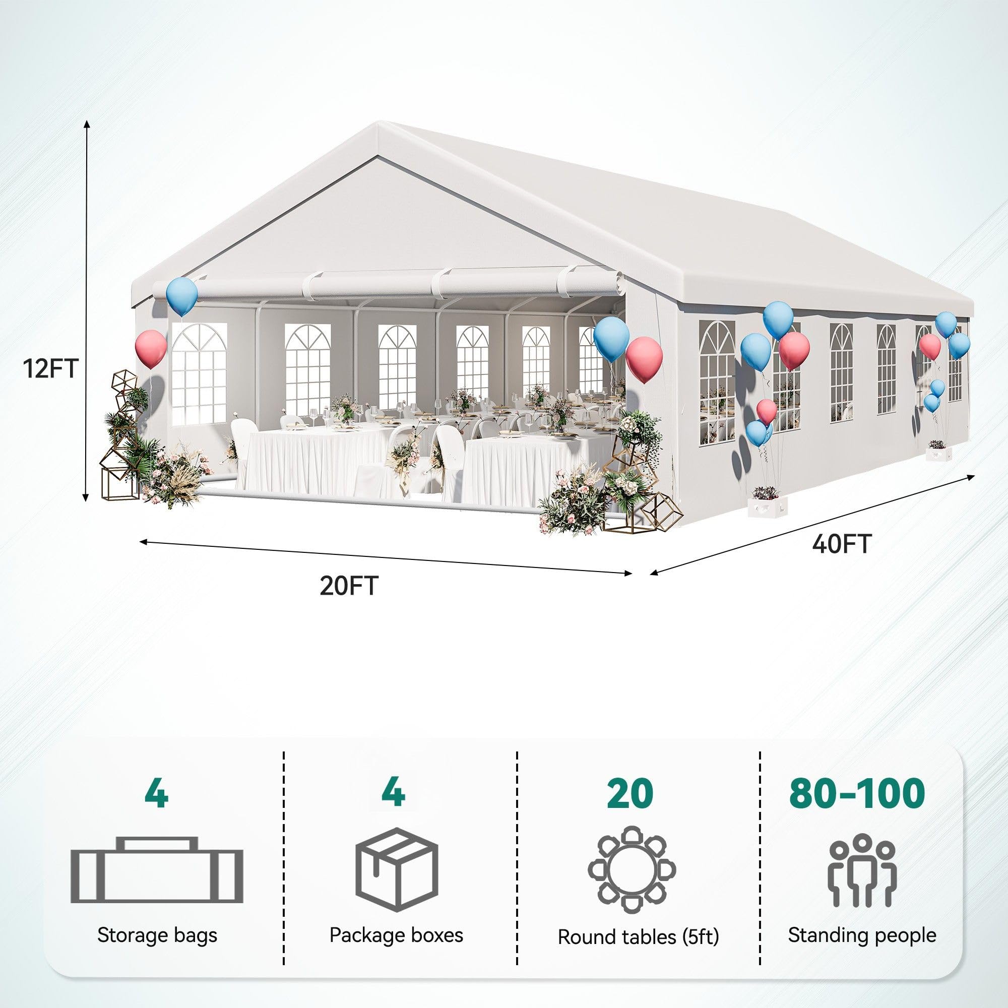 How Many People Fit In A 20X40 Tent? Ultimate Capacity Guide 2 How Many People Fit In A 20X40 Tent? Ultimate Capacity Guide