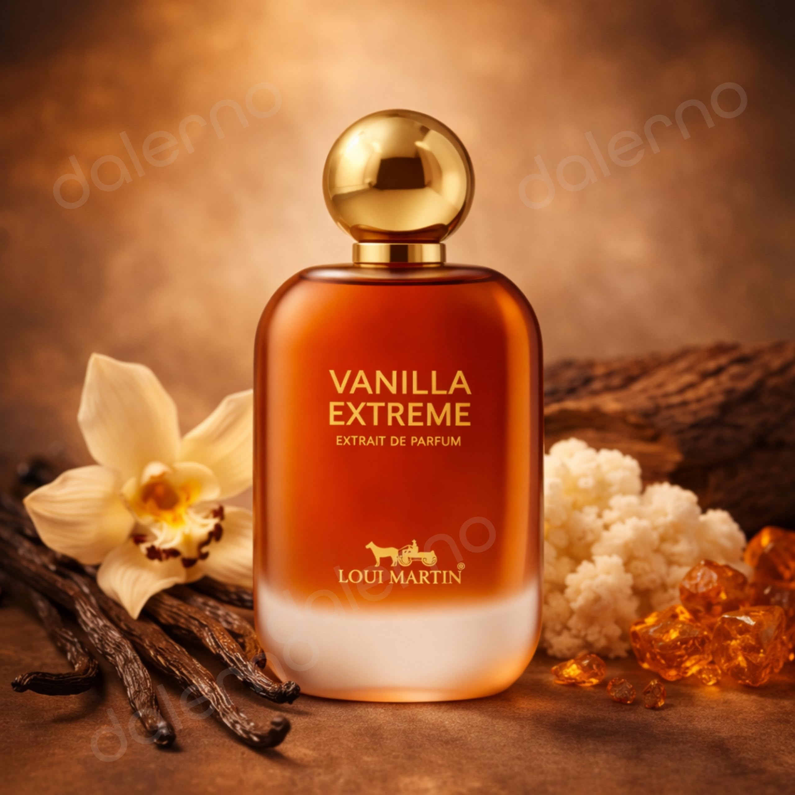 Loui Martin Vanilla Extreme Extrait de Parfum 100ml – Intensiver Vanille Duft Unisex – Süß, Cremig, Orientalisch Weißer Moschus, Amber, Süßholz – Langanhaltendes Nischenparfum für Damen & Herren
