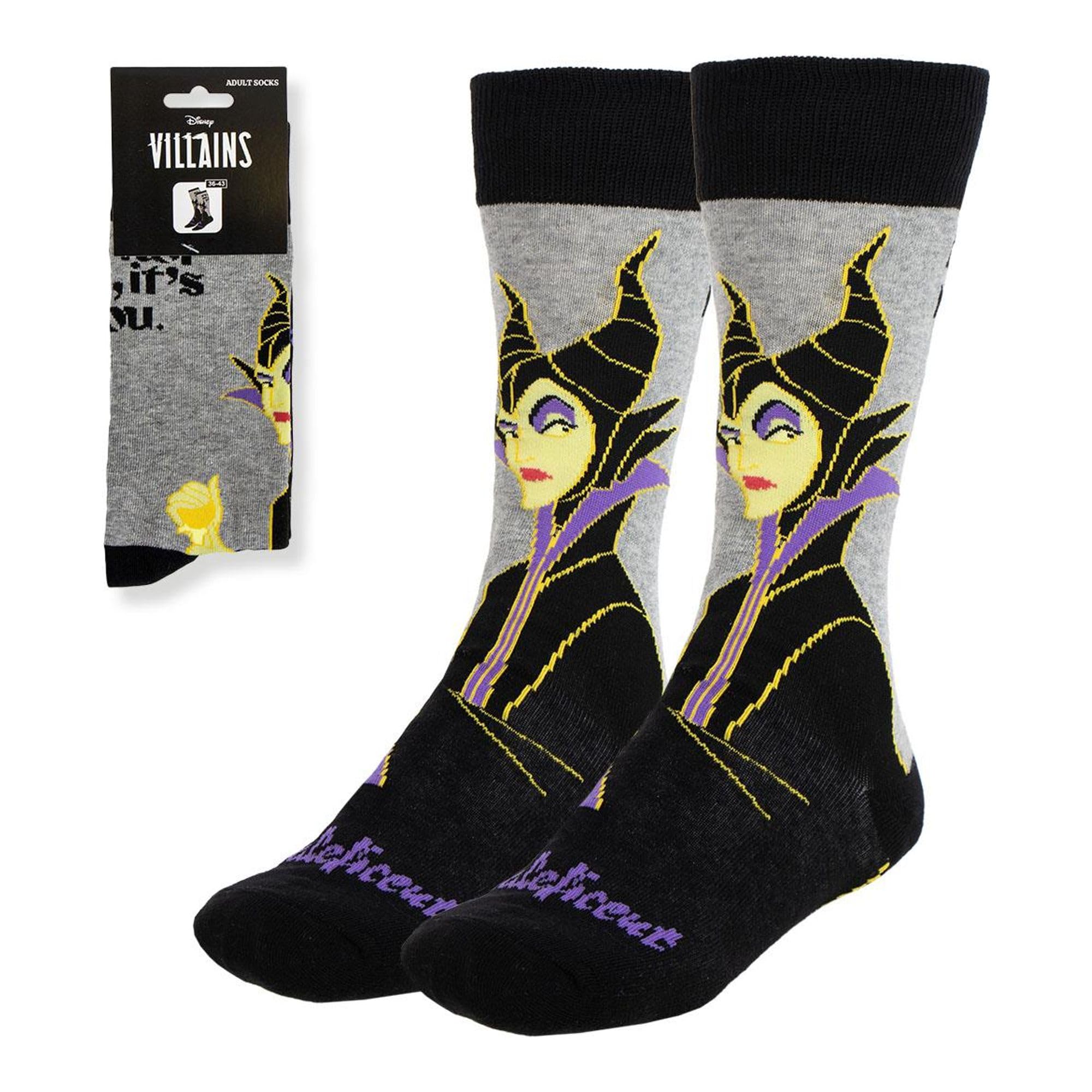 Calzini Disney Villains Taglia 36/43 Comodi e morbidi con licenza ufficiale