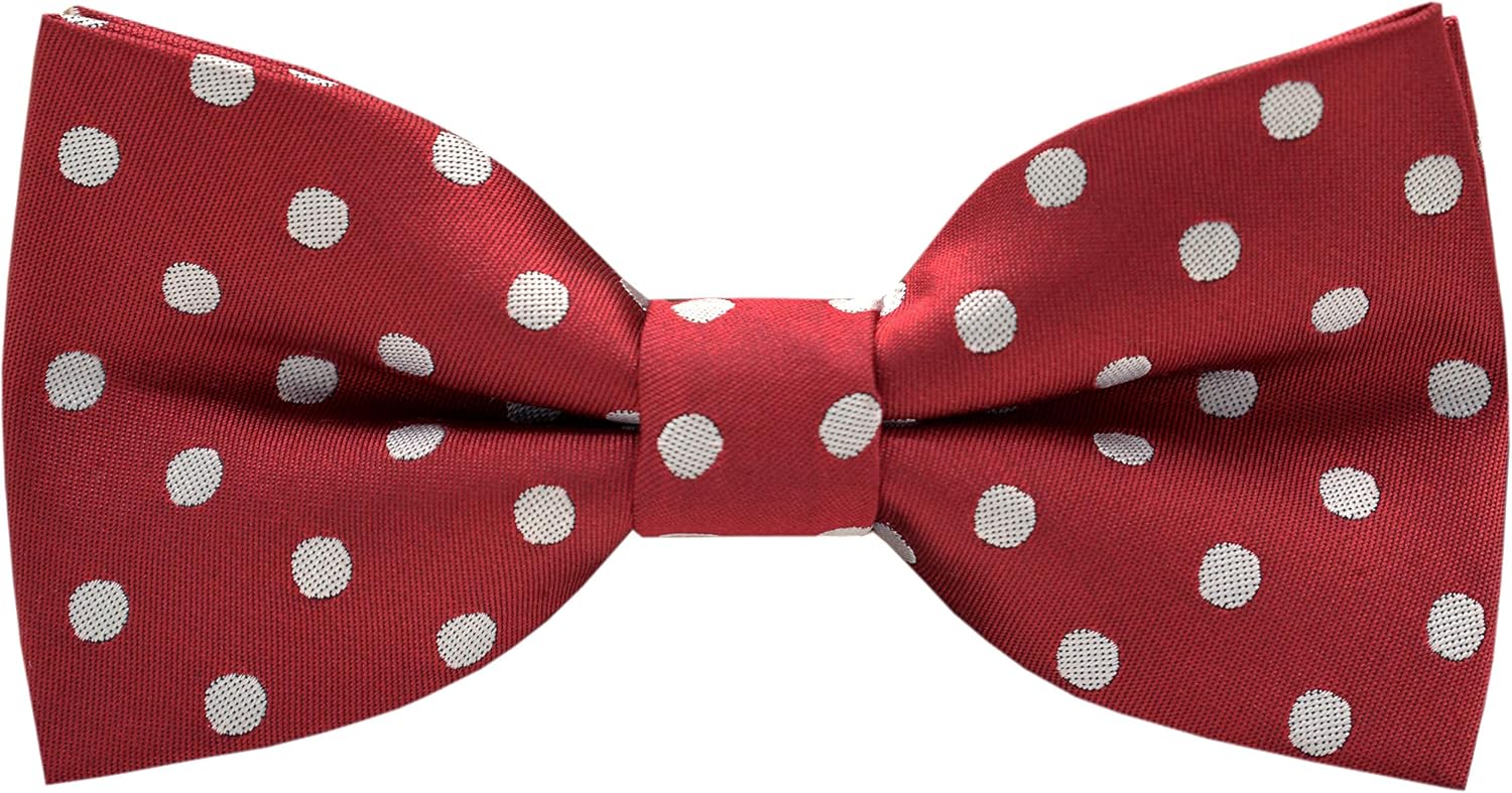 Boys Handmade Pre-Tied Classic Polka Dot Bow Ties