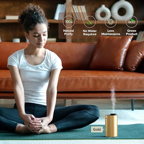 Miniatura 6 de Airversa Difusor de Aceites Esenciales Sin Agua para Aromaterapia del Hogar, Difusores de Aromas con 3 Configuraciones de Temporizador de Cuenta