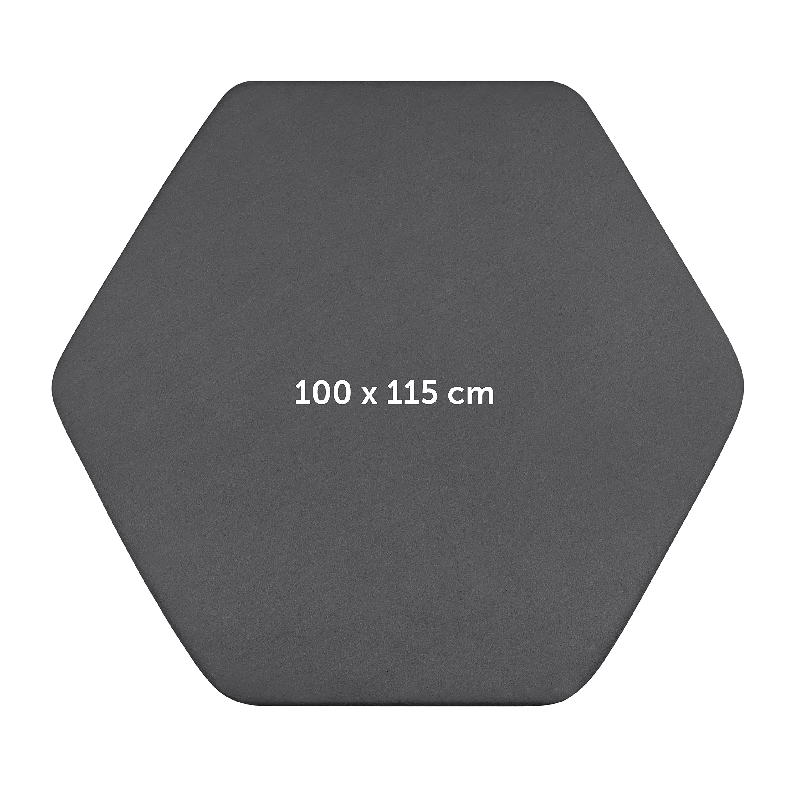 Laleni Lenzuola Culla Neonato - Lenzuola Lettino - Lenzuola Carrozzina Neonato - Coprimaterasso Culla con Angoli Elastici - Coprimaterasso Lettino 100% Cotone - Antracite - Box a 6 lati 100x115cm