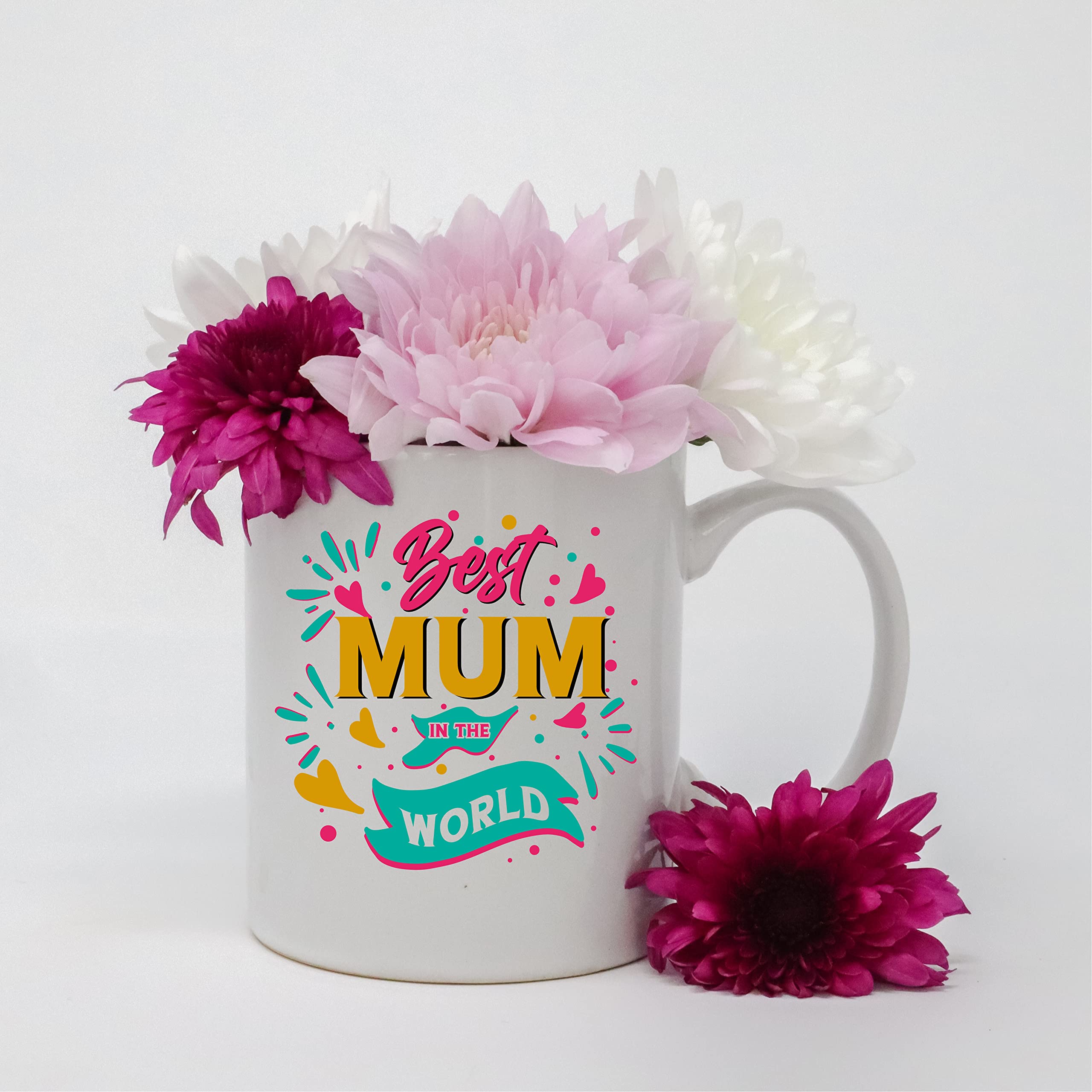 OM SUPPLIES Best Mum Mug Mother’s Day Gifts, Birthday Gift for Mum Coffee Mug for Mum (Best Mum)