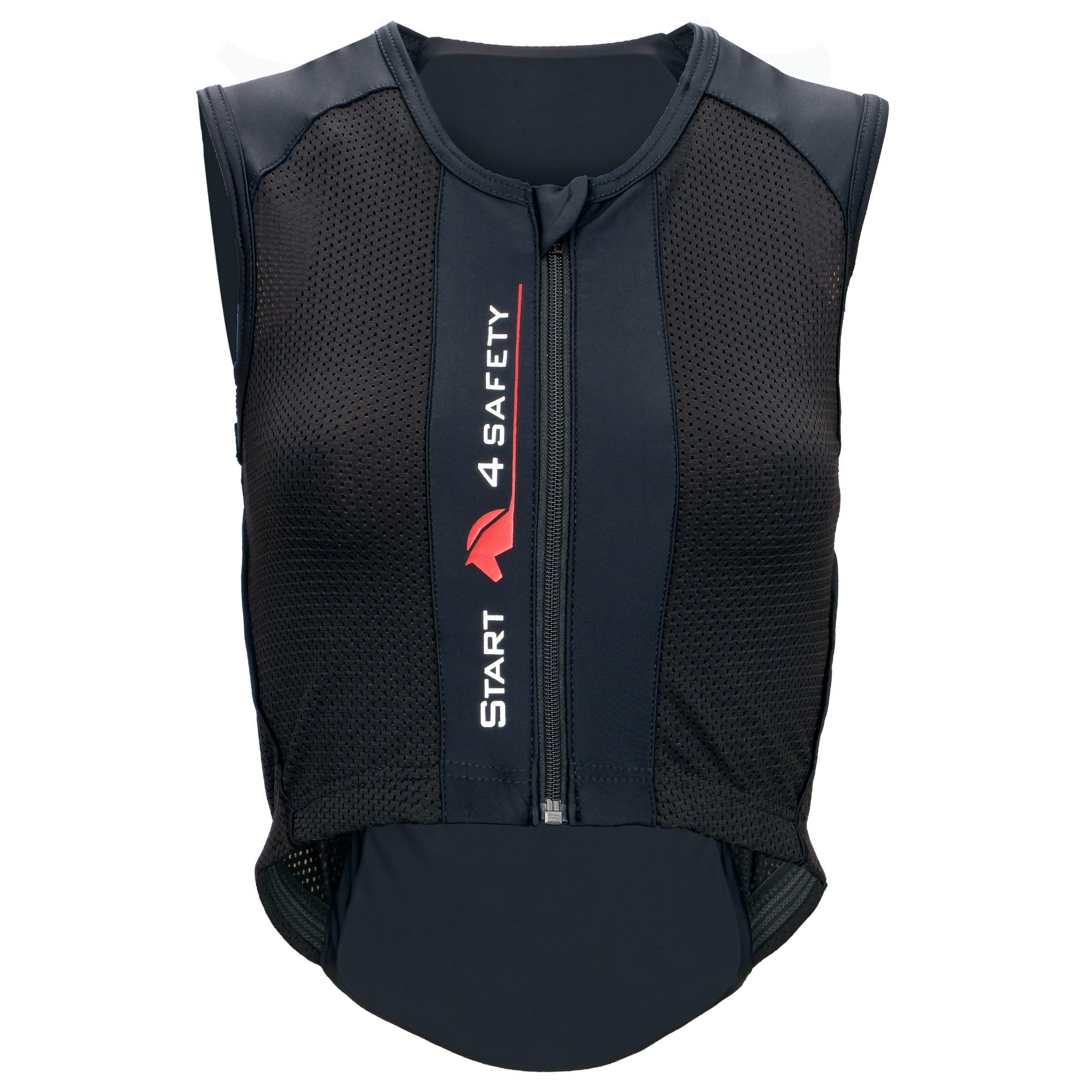 Start - Gilet di sicurezza da equitazione per donna, uomo e bambini, protezione per la schiena livello 2 EN1621, flessibile, regolabile, traspirante, FlexCheck