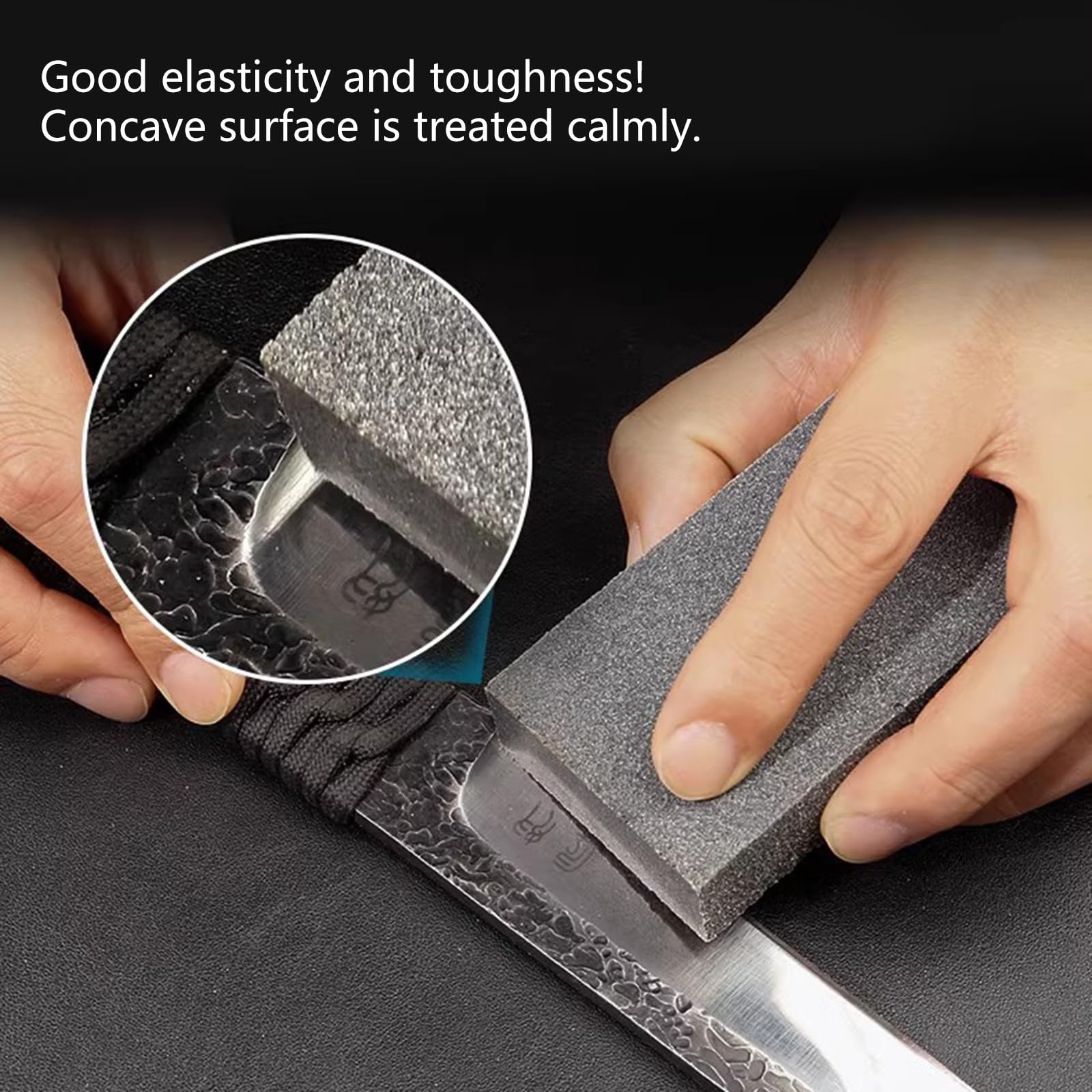 Bloc gomme à grain fin 80 x 50 x 20 mm finition lisse en acier inoxydable pour enlever les rayures et polissage durable pour la maison et l'atelier