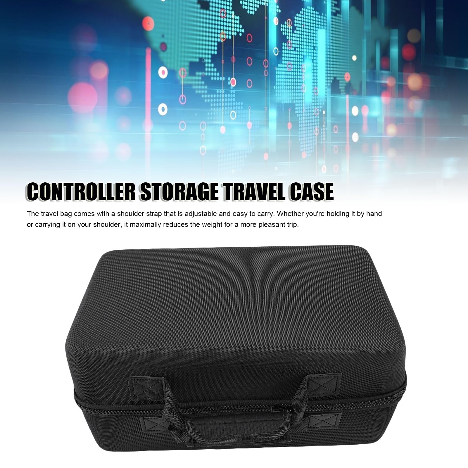 Sxhlseller Borsa da Viaggio Protettiva per Console SLIM |Custodia Rigida Antiurto, Supporto per Controller, Resistente all'acqua, Grande capacità, Grigia (BLACK)