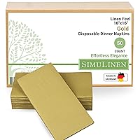 Algopix Similar Product 1 - SimuLinen Gold Linen Feel Disposable