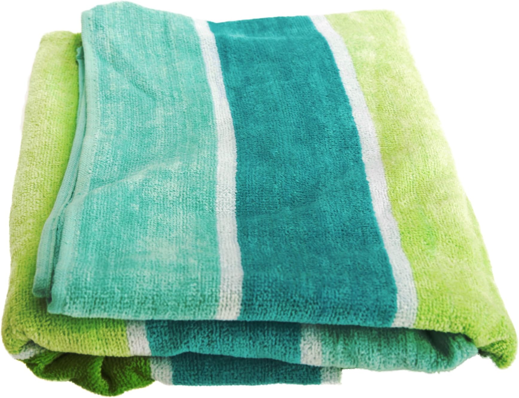 Downland Bedding Company Striped Cotton Beach Towel (One Size) (Marbella)