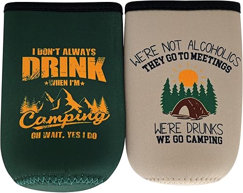 Miniatura 7 de Camping Coozies - Regalos para hombres  Happy Camper Must Haves, artículos esenciales de campamento, pequeños regalos útiles para parejas que lo