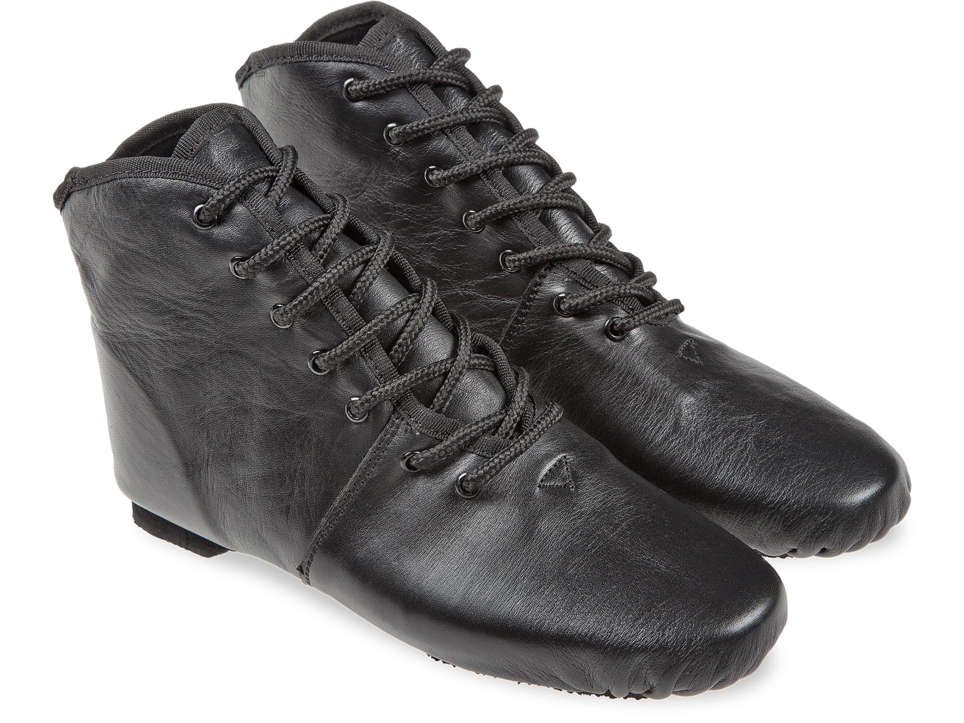 Gardestiefel in schwarz Leder mit geteilter Gummisohle Turniertauglicher Garde-, Show- & Jazztanzstiefel