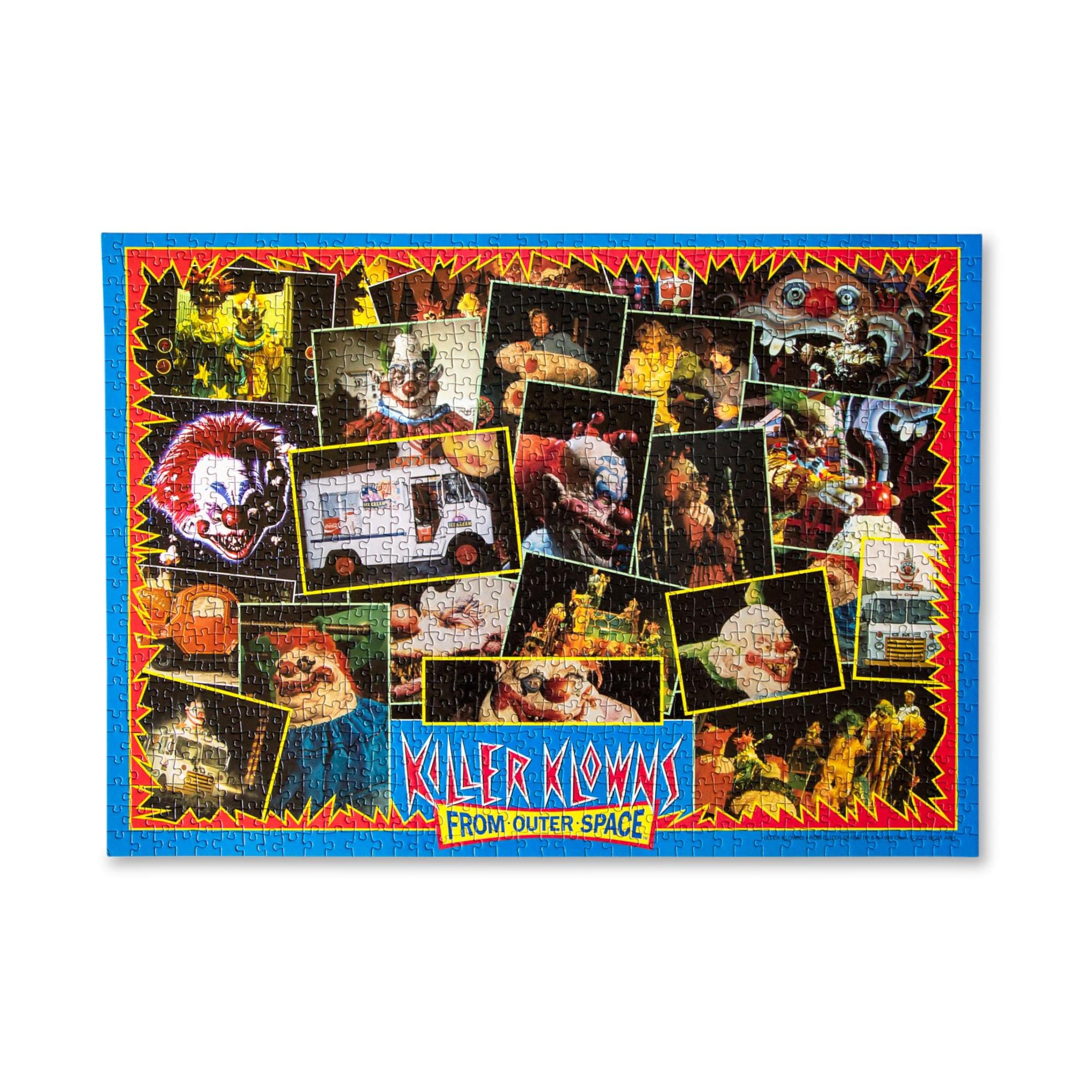 Toynk Killer Klowns from Outer Space Kollage A 1000-Piece Jigsaw Puzzle for Adults | 28 x 20 Inches