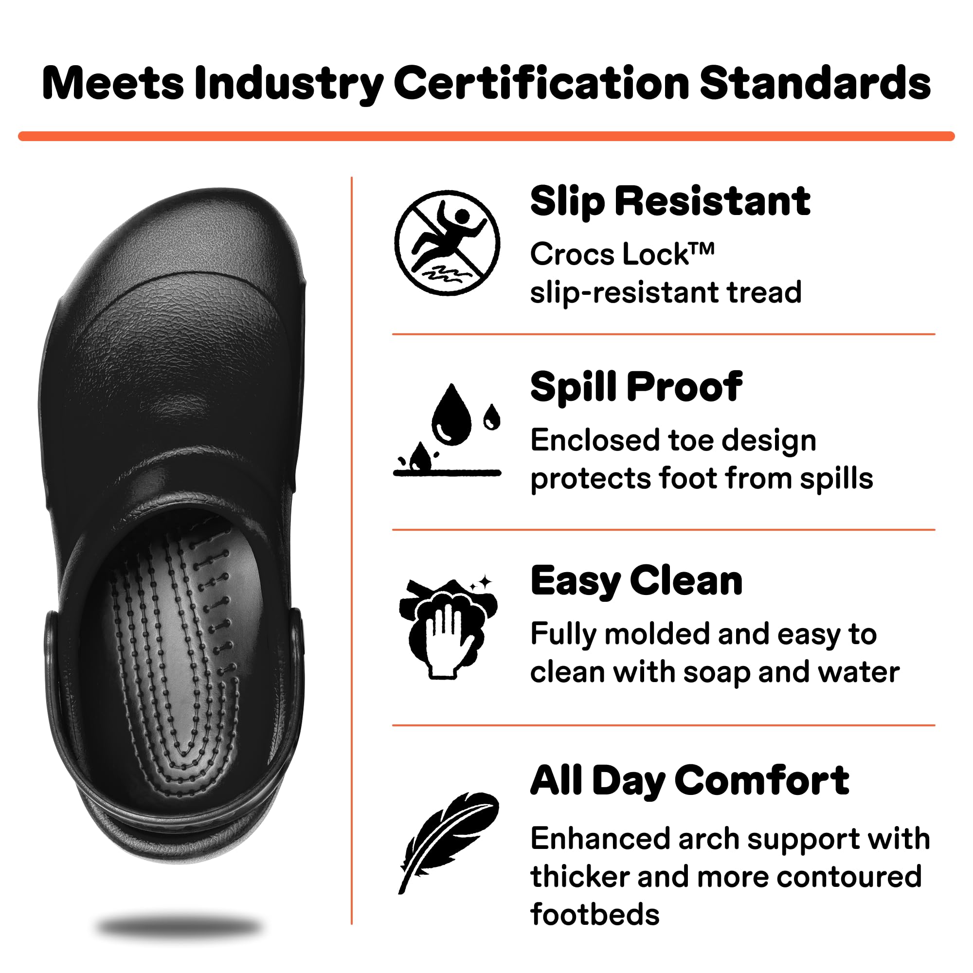 Crocs Uniseks Bistro Work ClogClog