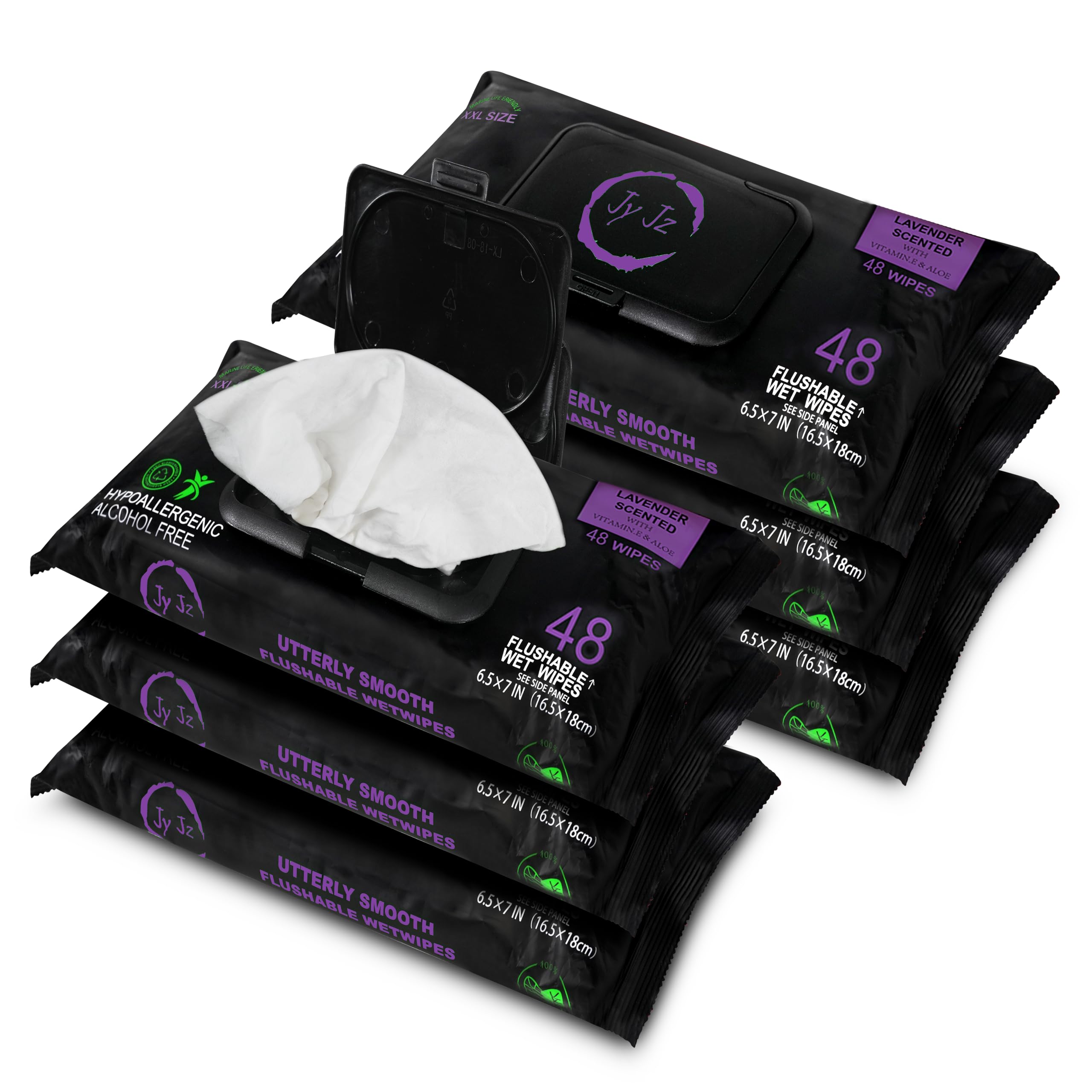 Amazon.com: JYJZ - Flushable Wet Wipes, 6 Pack (288 Wipes), New