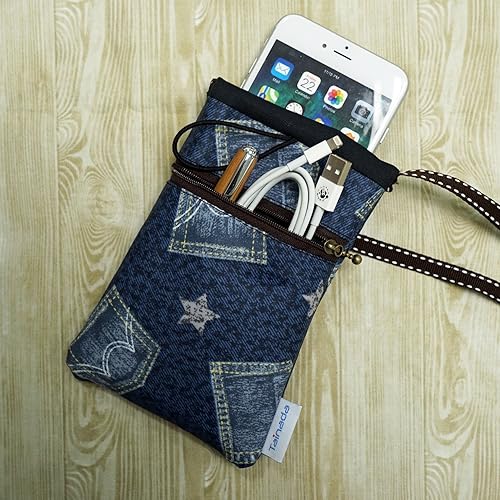 Miniatura 9 de Tainada Bolsa pequeña cruzada para teléfono inteligente, a prueba de golpes, cartera de hombro cruzado para iPhone 1514 Pro, 13 mini Samsung Galaxy