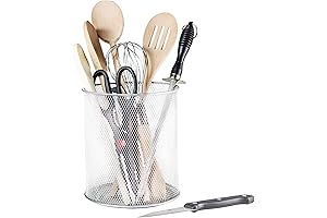 YBM Home Mesh Stainless Steel Mesh Utensil Holder