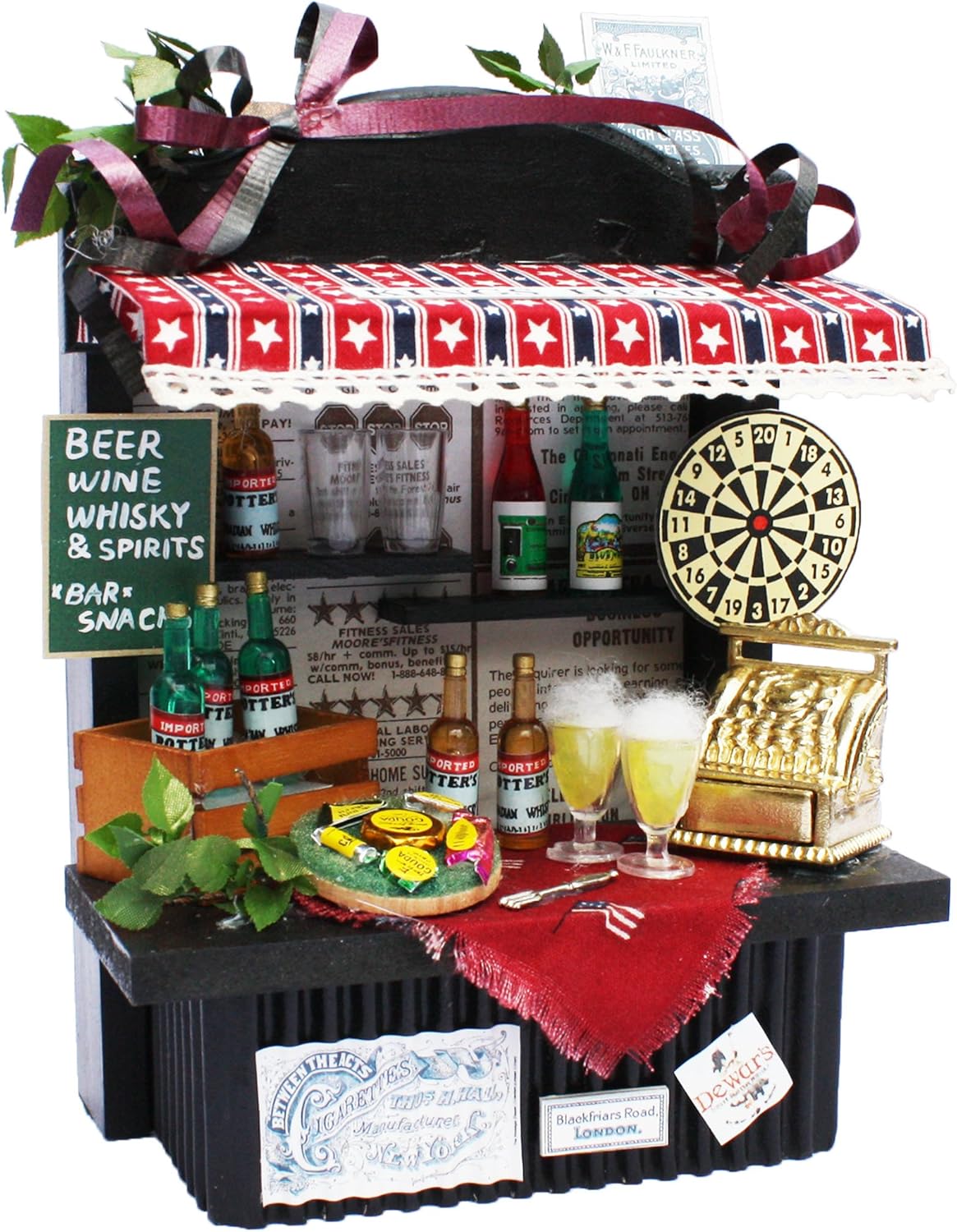 Billy handmade doll house kit mini counter kit pub 8491