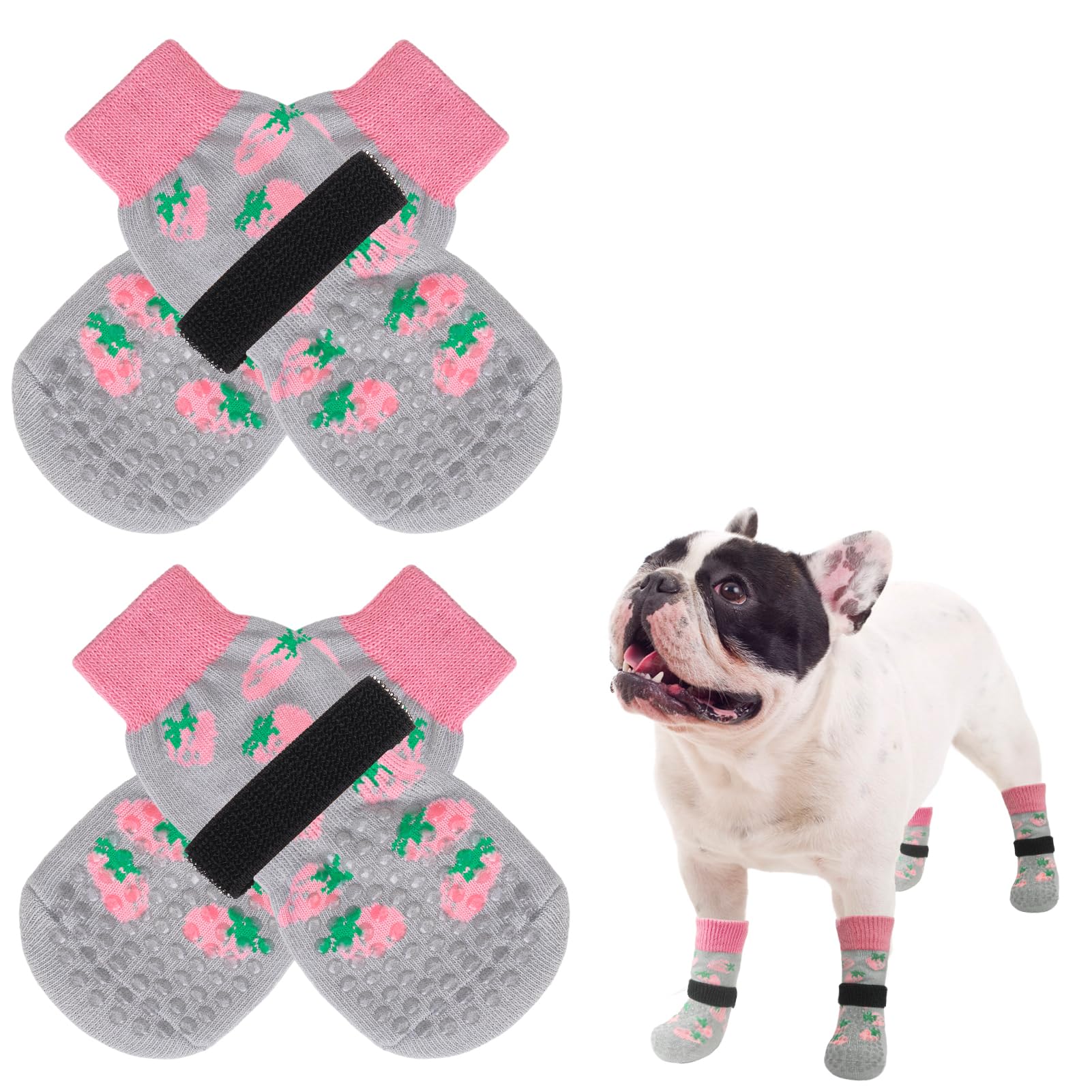 SCENEREAL Anti Slip Dog Socks