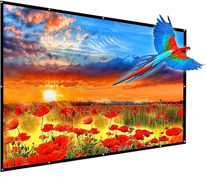 180 Inch Foldable Anti Crease HD Outdoor Portable Projector Screen