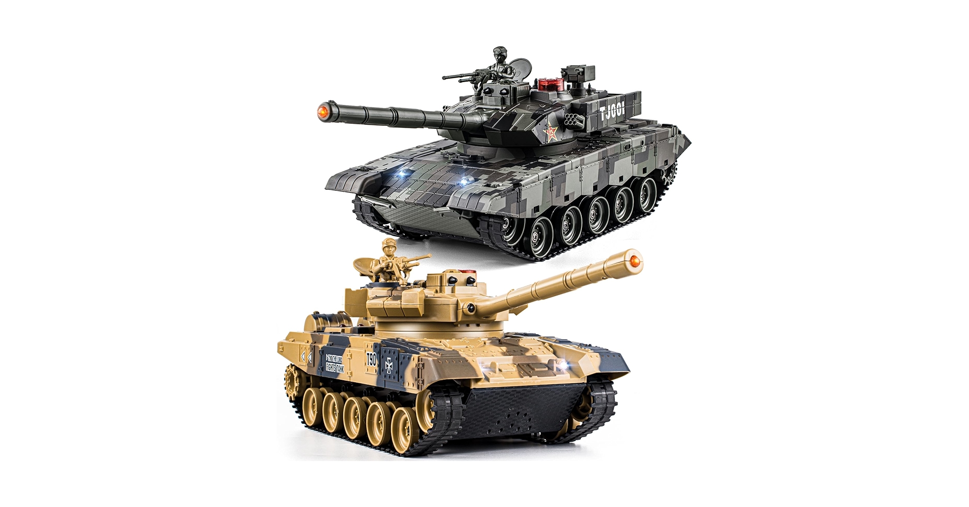Amazon.com: Supdex 1/24 RC Battle Tank Set, Remote Control