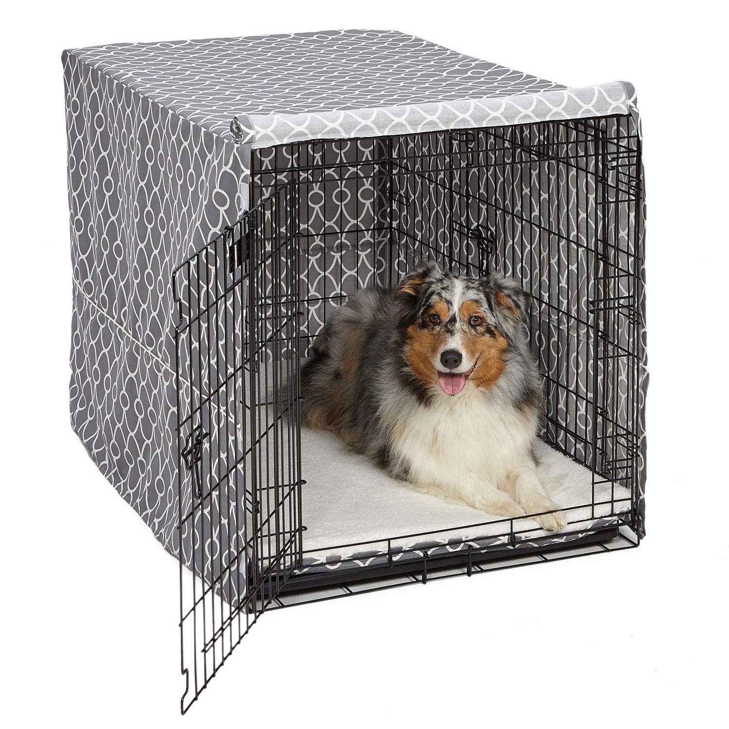 MidWest Homes for Pets Dog Crate Cover, Privacy Dog Crate Cover Fits Dog Crates, Machine Wash & Dry