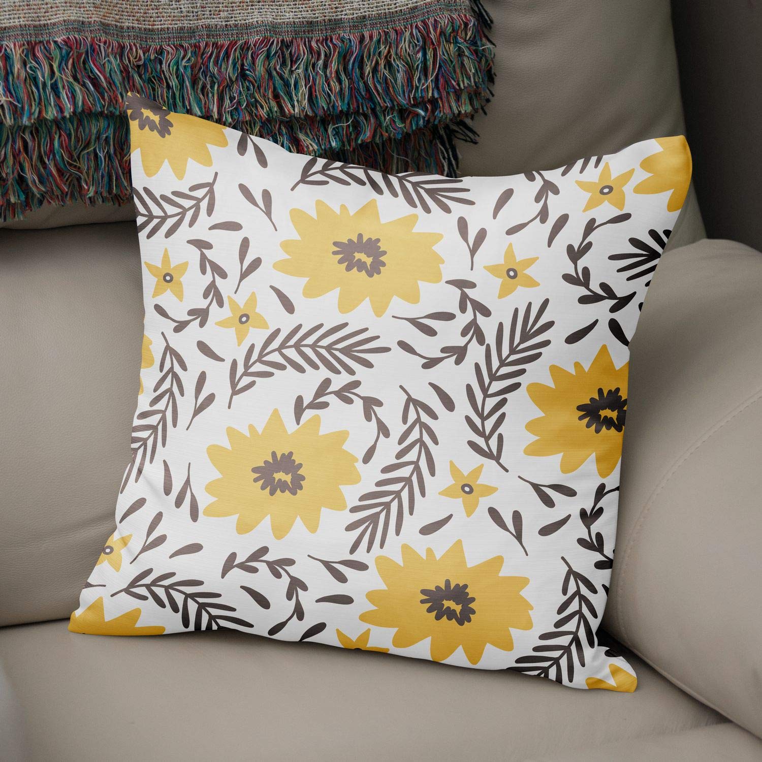 BonaMaison Fodera per Cuscino Pattern casuale Cotone e Copricuscini Federa per Divano Camera da Letto Decorazione Interni ed Esterni, Dimensioni