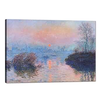 Amazon.co.jp: モネ 絵画 アートパネル クロード モネ 日の出