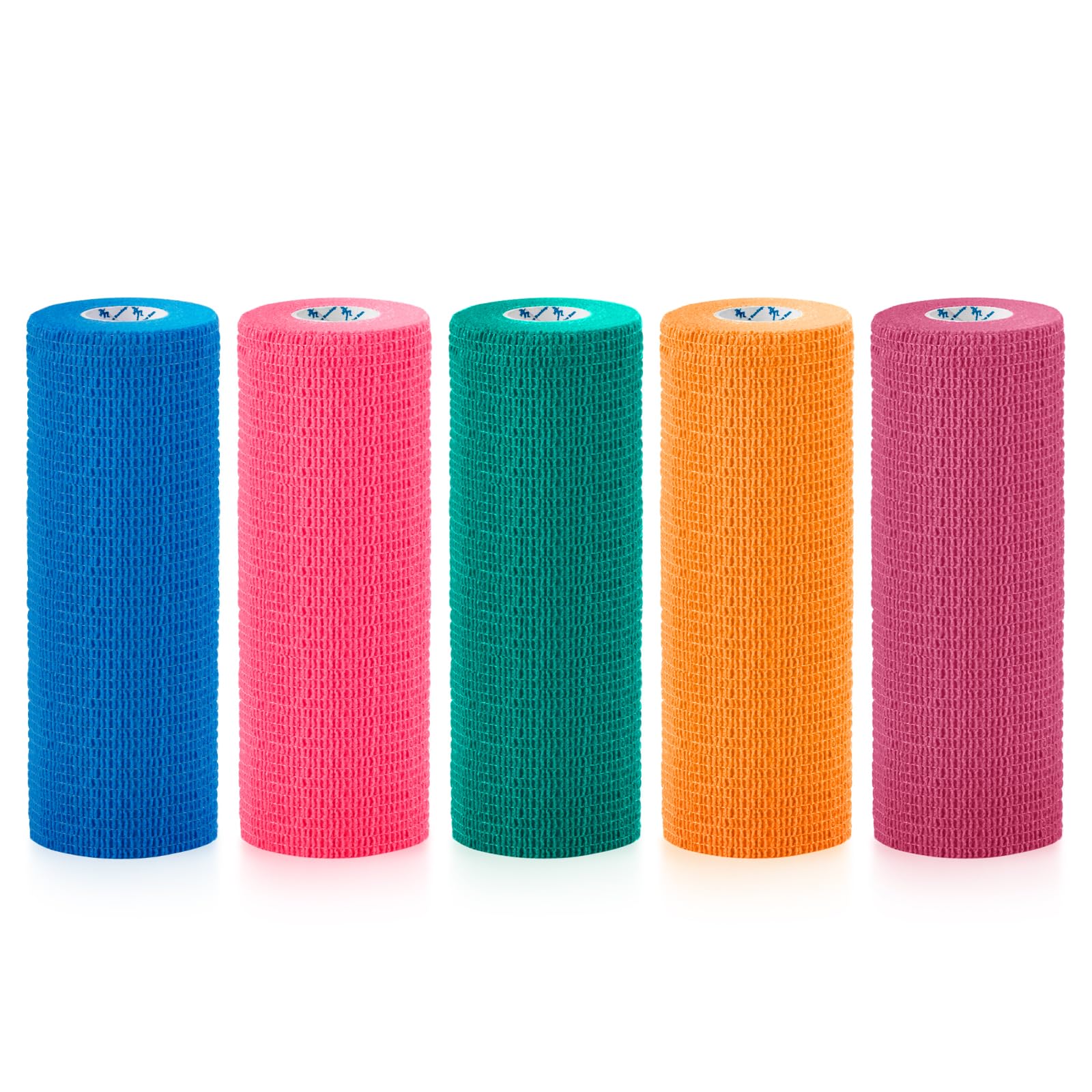 5 Rolls Self Adhesive Bandage 6 inch Extra-Wide Self Adherent Cohesive Bandages 15cm x 4.5m Elastic Breathable Self Adhesive Bandage for Sports and Stretch Athletic,Pet Vet Wrap for Horse