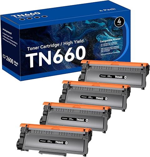 TN660 Cartucho de tóner de alto rendimiento compatible con Brother TN 660 TN-660 TN630 para usar con impresora HL-L2380DW HL-L2360DW MFC-L2700DW