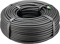 Rain Bird T22-250S 1/4-Inch Blank Drip Irrigation Tubing 250 ft Roll - Flexible Black Distribution Line for Gardens
