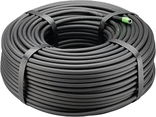 Rain Bird T22-250S 1/4-Inch Blank Drip Irrigation Tubing 250 ft Roll - Flexible Black Distribution Line for Gardens