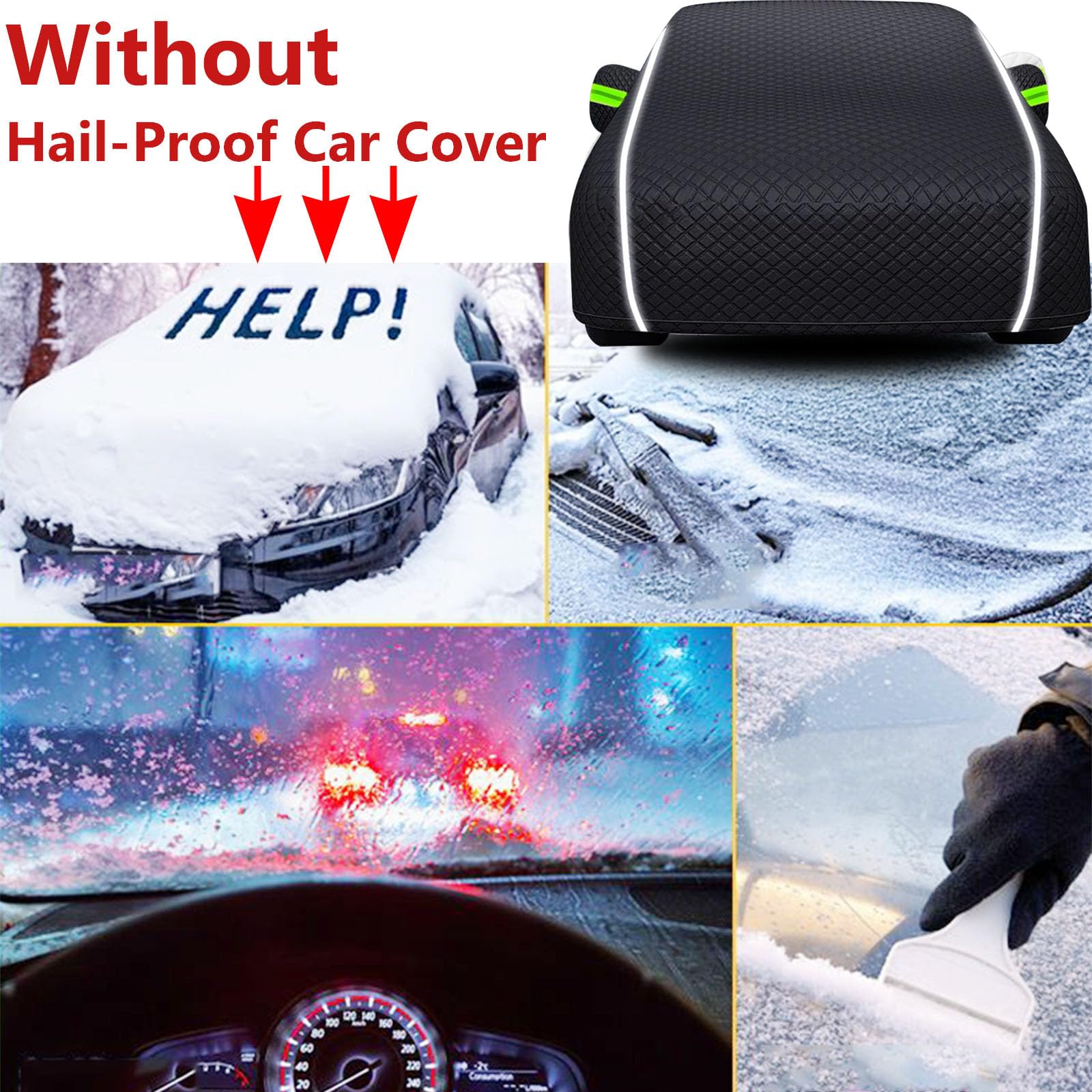 Bâche Voiture Anti-grêle Étanche pour BMW X2,Housse Voiture Anti Grêle Housse De Protection Extérieur Impermeable Tous Temps Coton épais