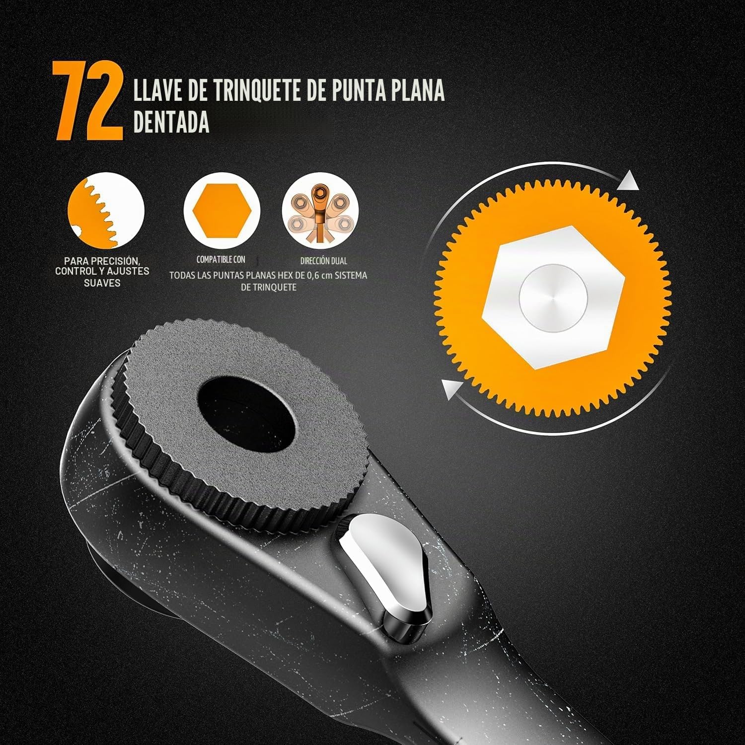 Galvanox Destornillador de trinquete multiherramienta, compatible con Leatherman (modelos EDC de extremo plano), incluye broca plana a adaptador hexagonal de 1/4 pulgadas [acero inoxidable ultra