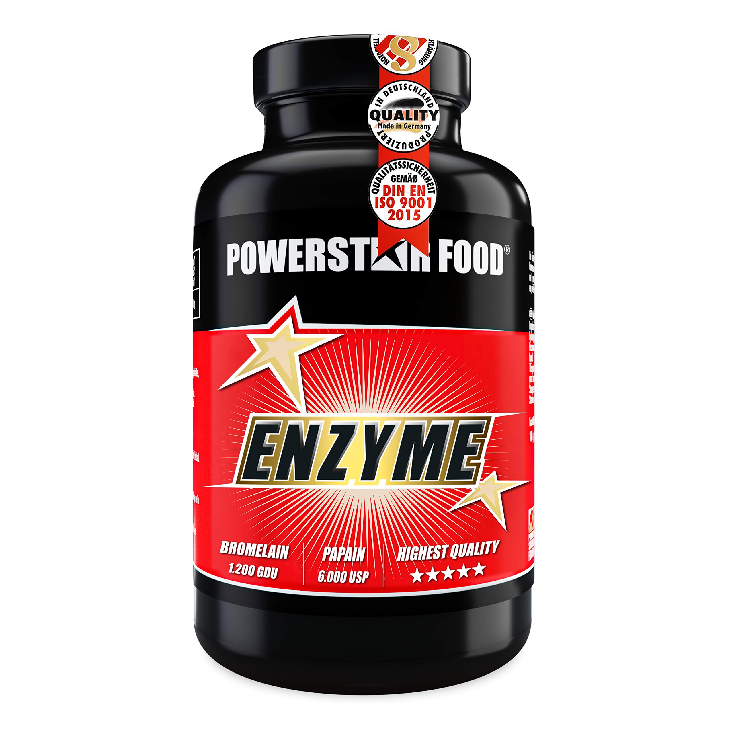 ENZYM KOMPLEX BROMELAIN 1200 GDU & PAPAIN 6000 USP | hochdosiert mit 1.170 mg Enzyme pro Portion | geprüfte Pharmaqualität | Dose à 120 Kapseln | Premiumqualität deutscher Herstellung
