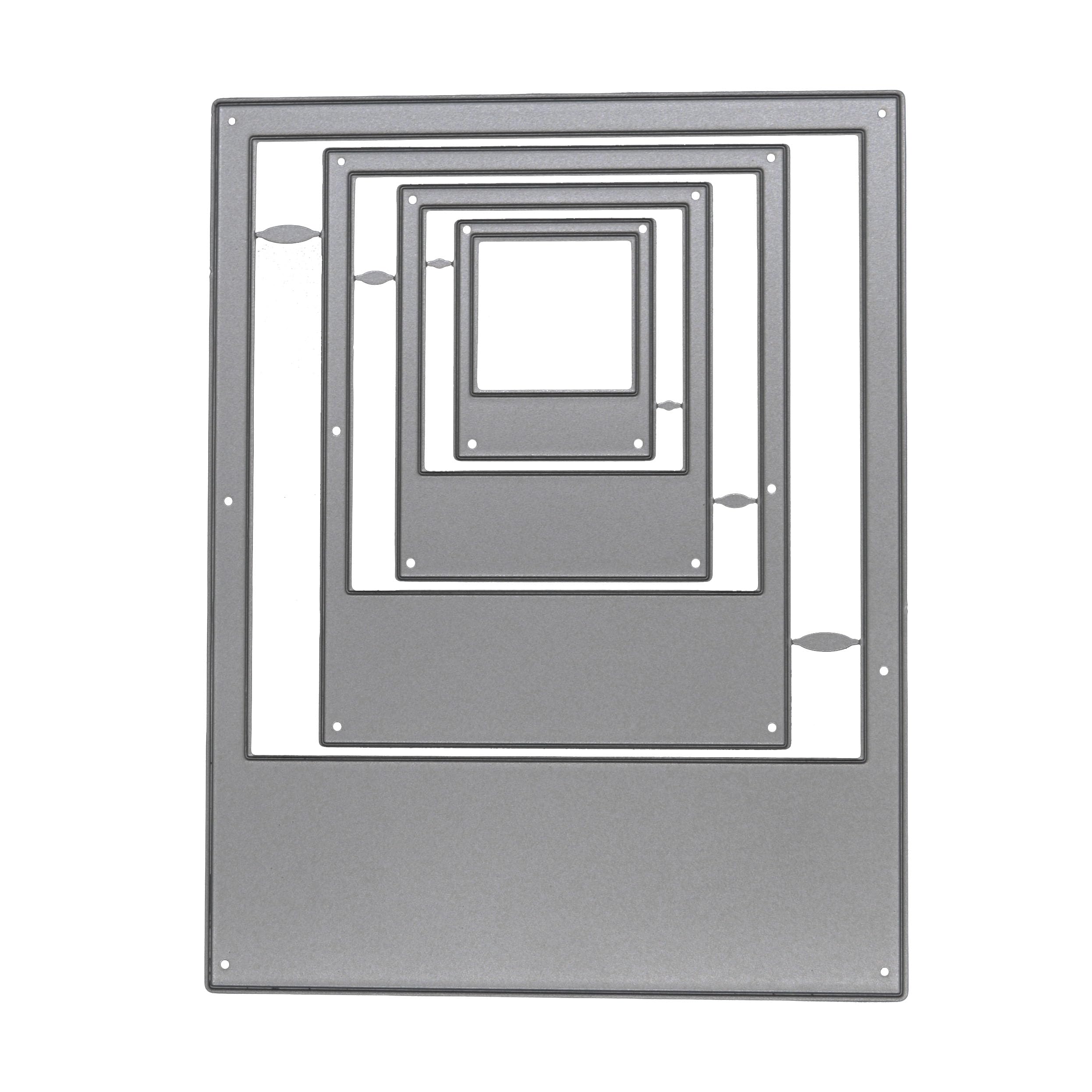 Instant Camera Frame Metal Cutting Dies – Large Nesting Set of 4