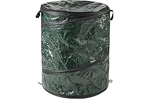 Wakeman 29.5-Gallon Pop-Up Outdoor Garbage Can for Camping and Travel